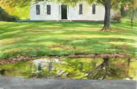 Grove Street Puddle by Mary Smith